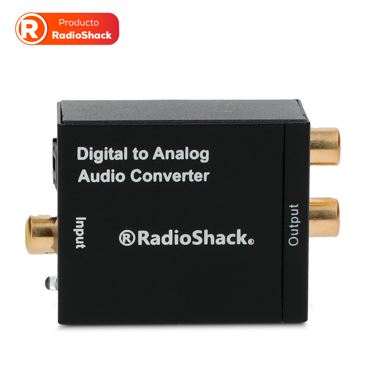 Convertidor Coaxial Digital Fibra Óptica a Audio RadioShack Negro