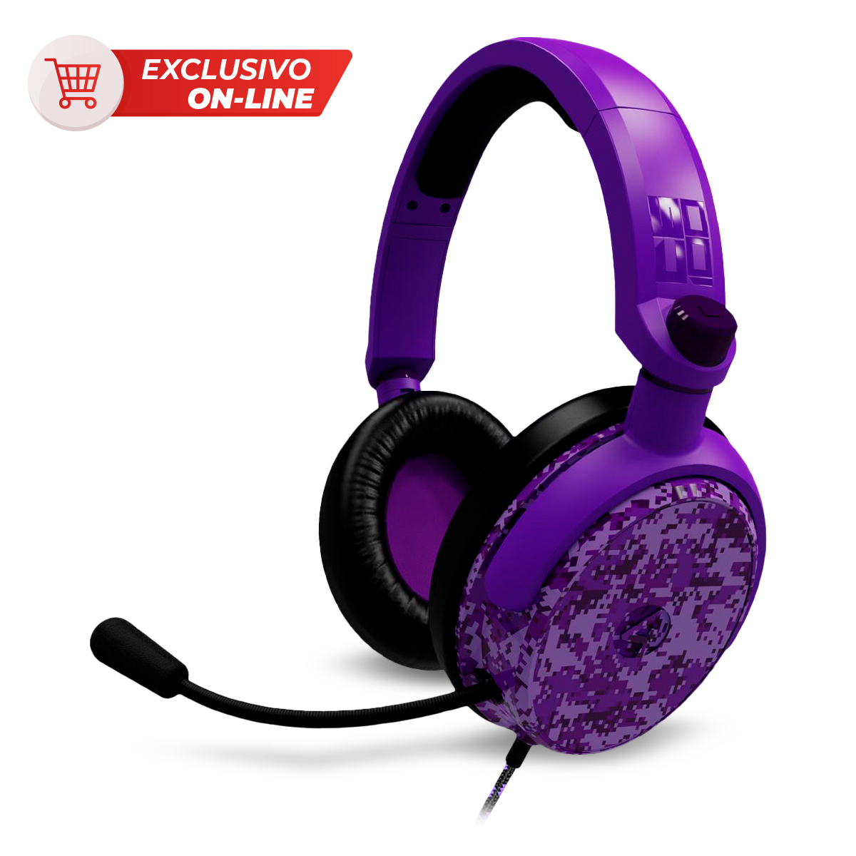 Audífonos Gamer Alámbricos 4Gamers C6100 Púrpura