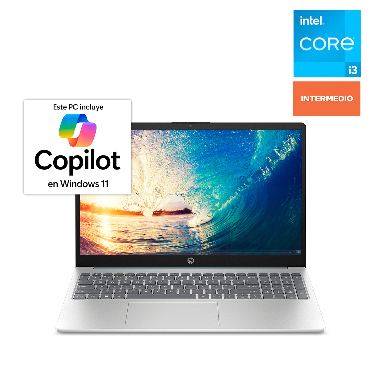 Laptop HP Intel Core i3 8GB RAM 512GB SSD 15.6 pulgadas