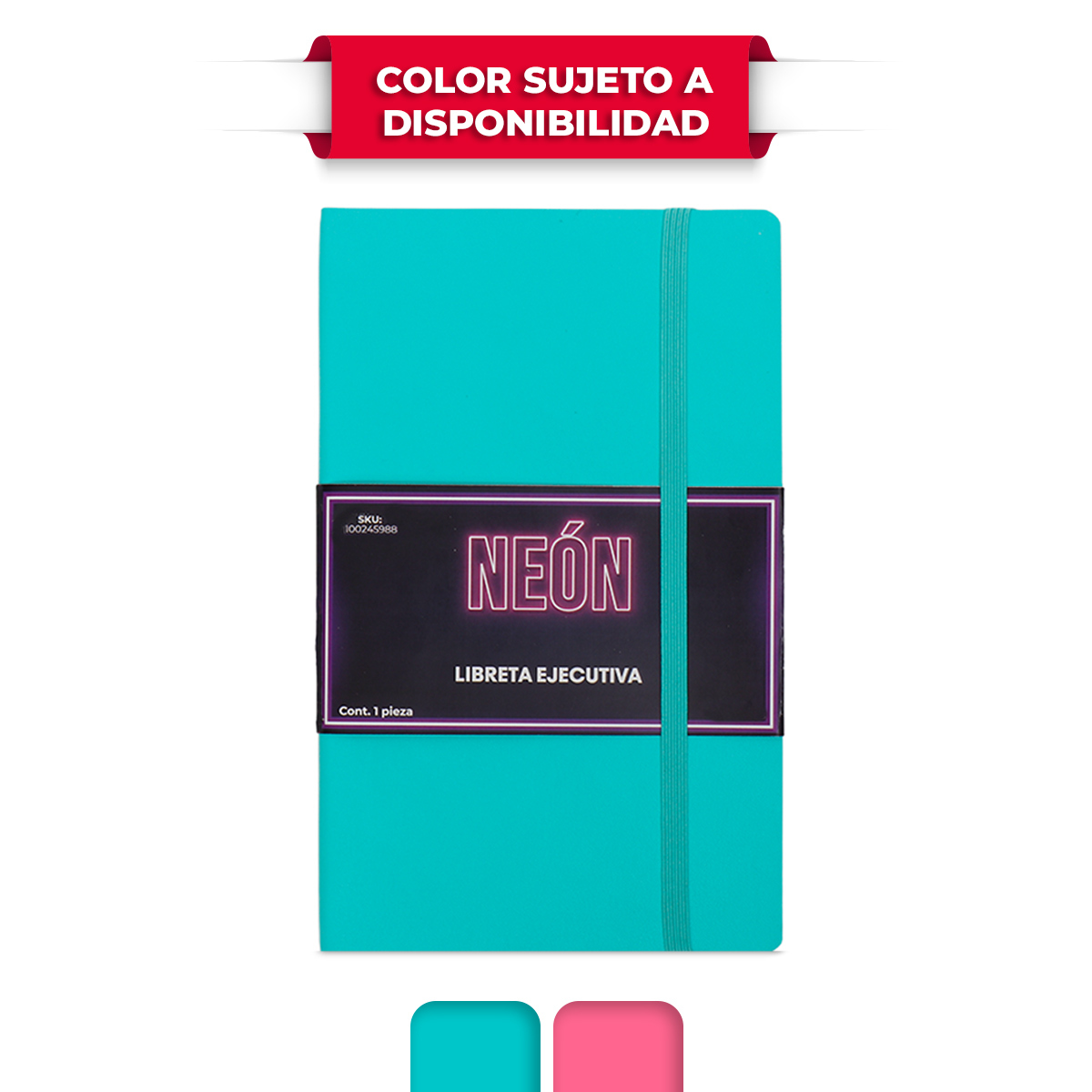 Libreta Ejecutiva Red Top Neón Raya 96 hojas | Office Depot Mexico