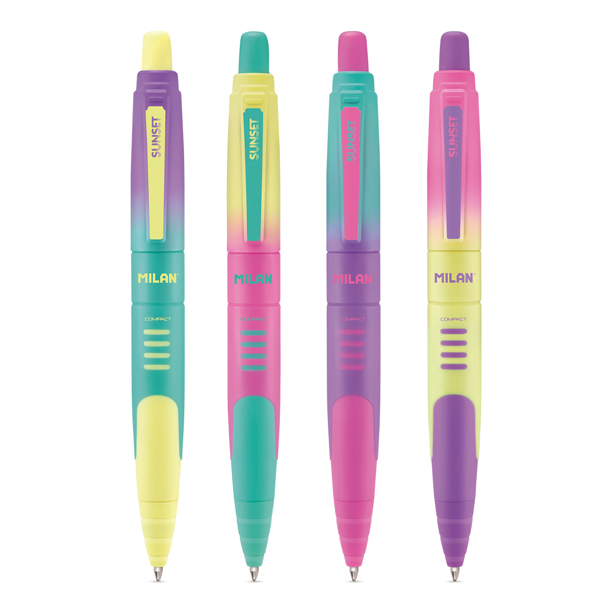 Consumibles | PORTAMINAS MILAN COMPACT SUNSET 0,7 MM CON GOMA DE BORRAR COLORES SURTIDOS Consumibles | PORTAMINAS MILAN COMPACT SUNSET 0,7 MM CON GOMA DE BORRAR COLORES SURTIDOS