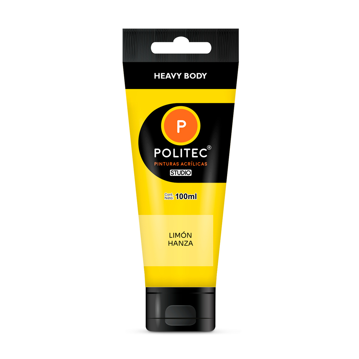 Pintura Acrílica Politec Studio Heavy Body Limón Hanza 100 ml
