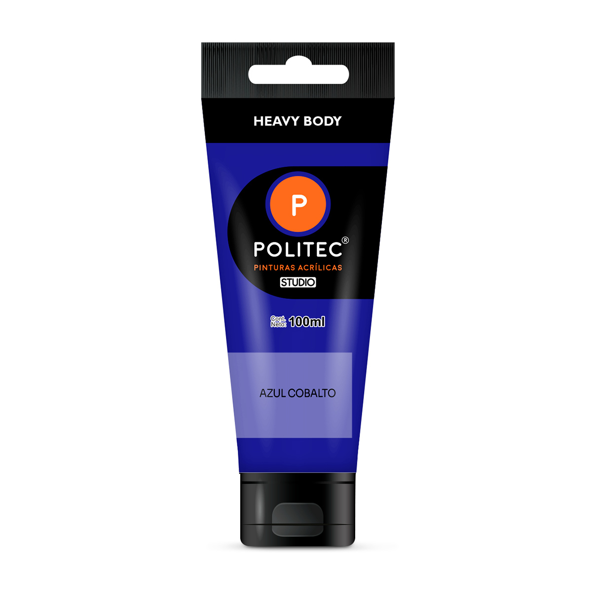 Pintura Acrílica Politec Studio Heavy Body Azul Cobalto 100 ml