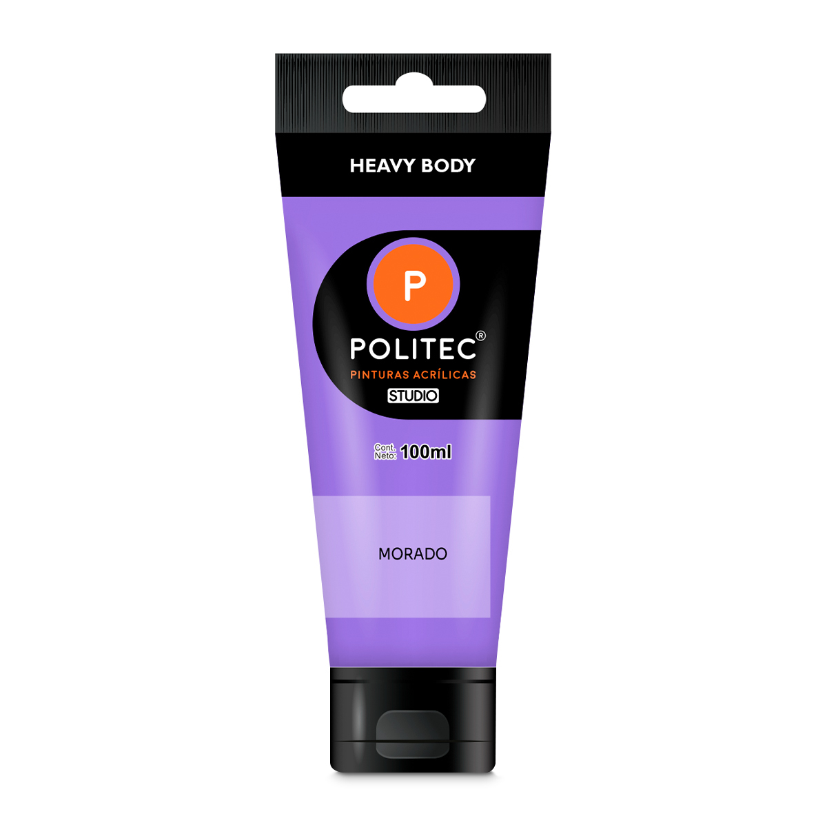 Pintura Acrílica Politec Studio Heavy Body Morado 100 ml