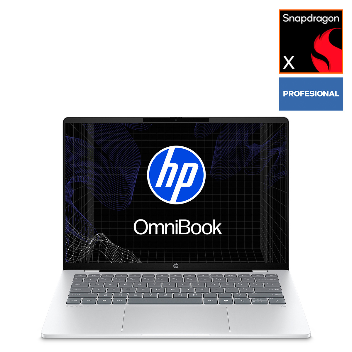 Laptop HP OmniBook 5 Snapdragon X 16GB RAM 512GB 14 pulgadas OLED
