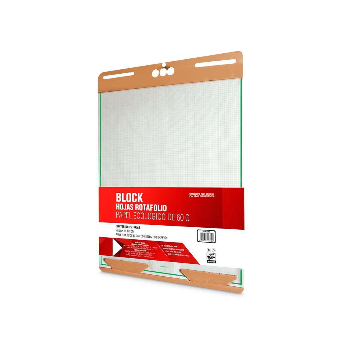Block de Hojas para Rotafolio First Class Papel Ecológico Cuadro Grande ...