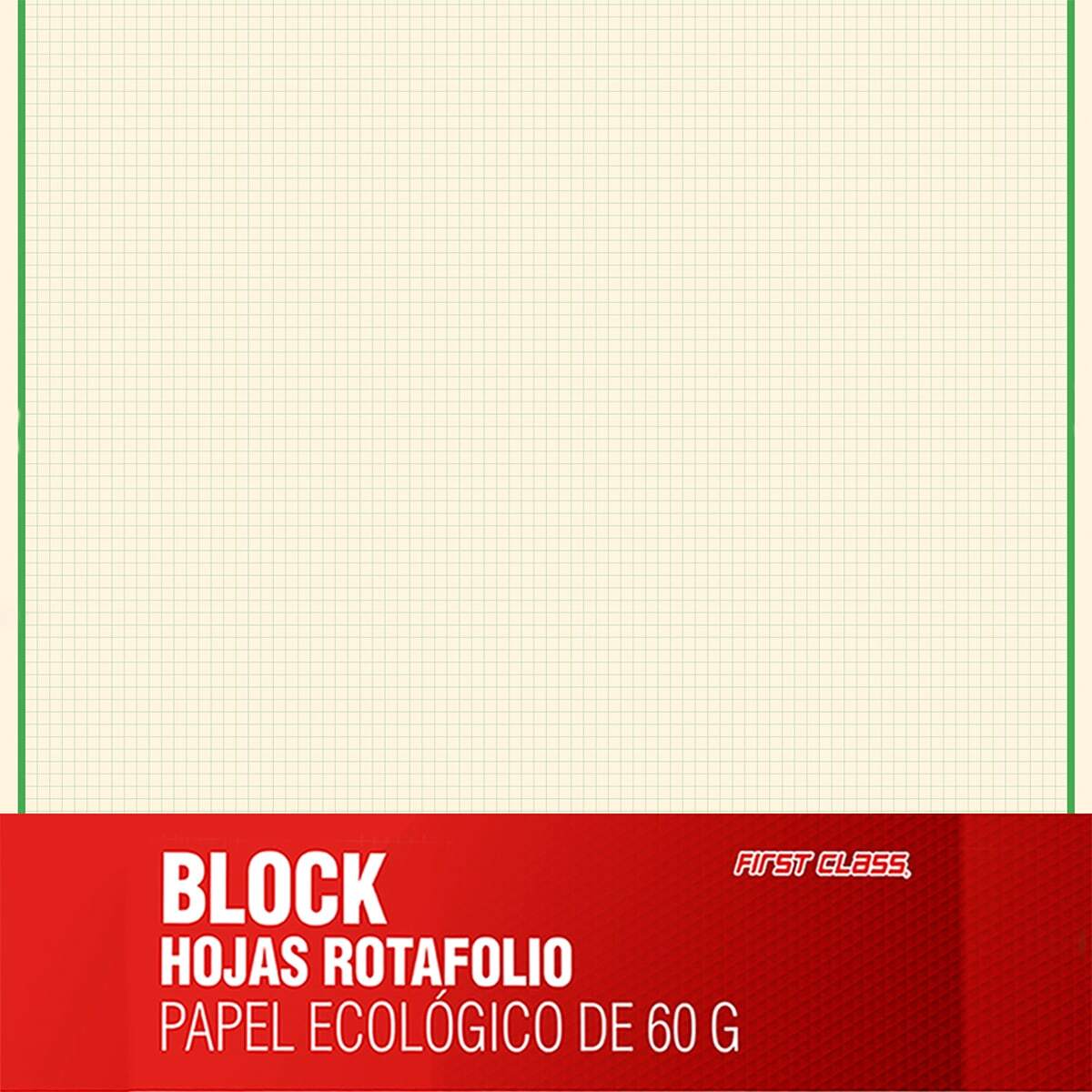 Block de Hojas para Rotafolio First Class Papel Ecológico Cuadro Grande ...
