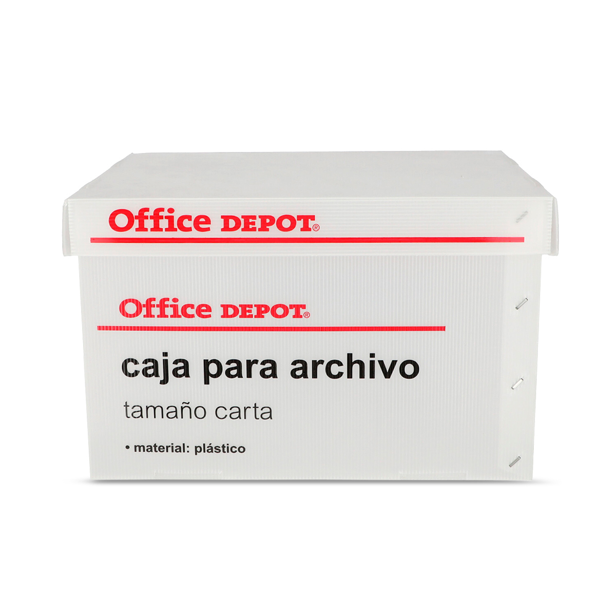 Caja para Archivo Carta Office Depot / Plástico / Blanco