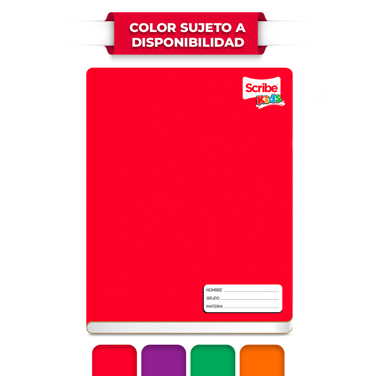 Cuaderno Profesional Scribe Kids Cuadro Grande 100 hojas