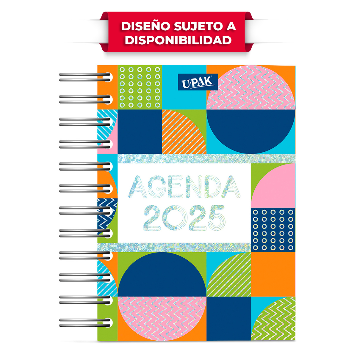 Agenda Diaria 2025 Upak Formas Diseños 336 páginas