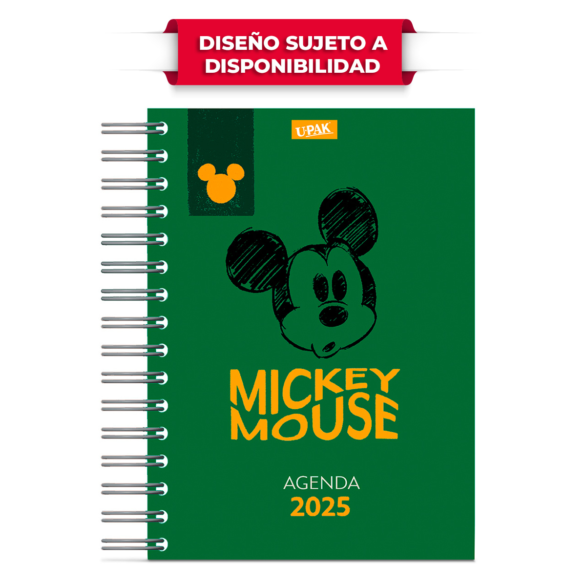 Agenda Diaria 2025 Upak Mickey Mouse
