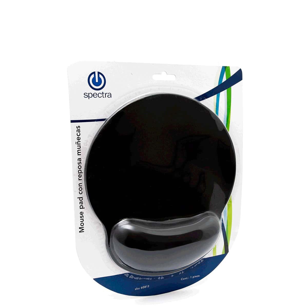 Cojín De Muñeca Ergonómico Y Antideslizante IMAK Ergo Para Ratón - Color Negro, Alivia La Tensión En La Oficina