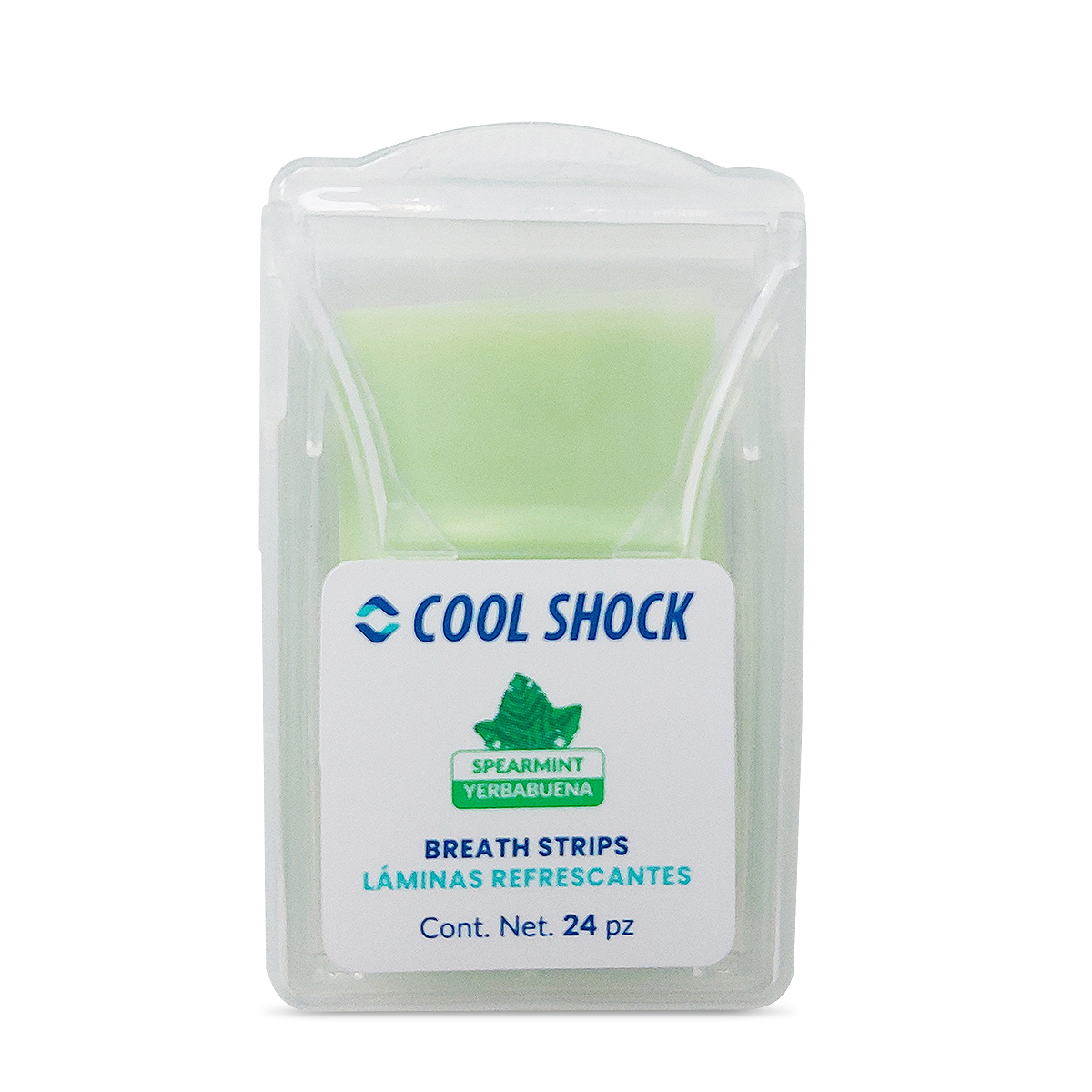 Láminas Refrescantes de Aliento Cool Shock Yerbabuena 24 piezas
