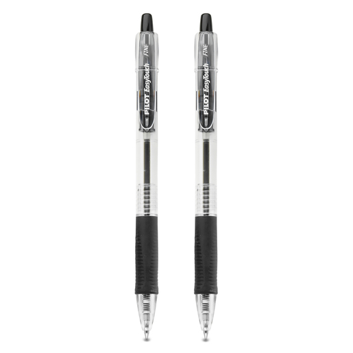 Plumas de Gel Pilot Pen EasyTouch / Punto fino / Tinta negra / 2 piezas