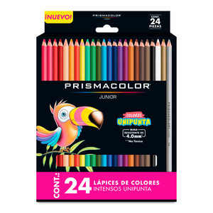 Lápices de Colores Redondos Prismacolor Junior Intensos 4.0 mm / 24 piezas