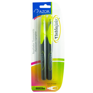 Marcatextos Azor Visión Junior Punta Cincel 2 piezas Marcatextos Azor Visión Junior Punta Cincel 2 piezas
