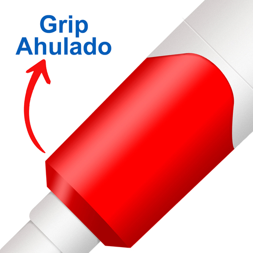 Marcadores Lavables Aquarelo Grip / Punta Cincel / 12 piezas