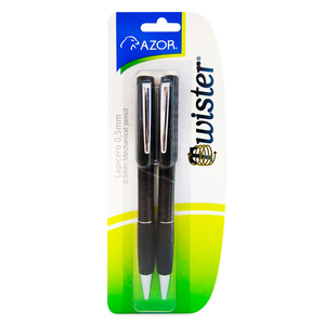 LAPICERO AZOR TWISTER (NEGRO, 2 PZS.) LAPICERO AZOR TWISTER (NEGRO, 2 PZS.)