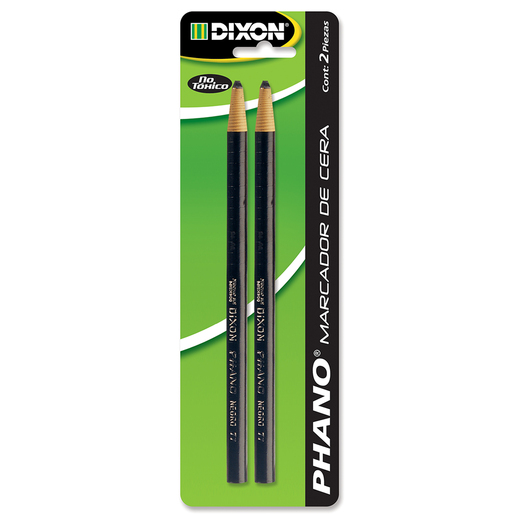MARCADOR PHANO DE CERA DIXON NEGRO CON 2 PIEZAS