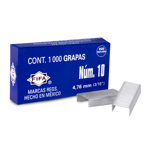 Grapas Fifa Mini No. 10 Acero 1000 piezas Grapas Fifa Mini No. 10 Acero 1000 piezas
