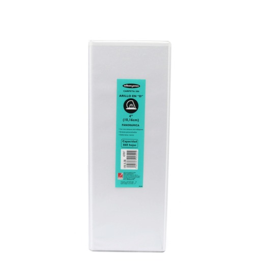 CARPETA ARILLO D WILSON JONES (BLANCO, CARTA, 4 PULG.)