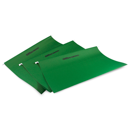 Folders Carta Colgantes Office Depot / Verde / 25 piezas 