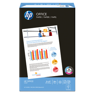 Paquete de Papel Bond Hp Office HPC8517 / 500 hojas / Doble carta / Blanco / 75 gr Paquete de Papel Bond Hp Office HPC8517 / 500 hojas / Doble carta / Blanco / 75 gr