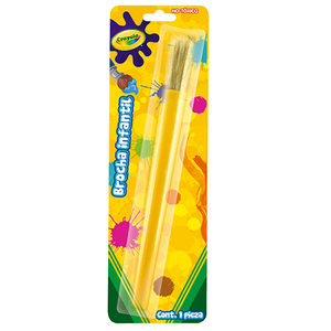 Brocha Escolar Crayola / Amarillo / 1 pieza