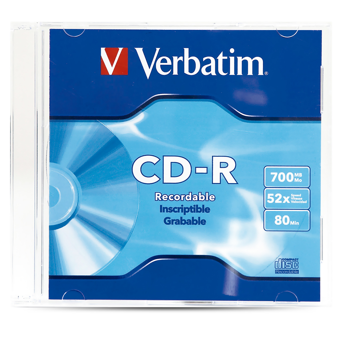 CD-R Verbatim 94776 700 mb 52x 80 min. Estuche 1 pieza | Office Depot ...