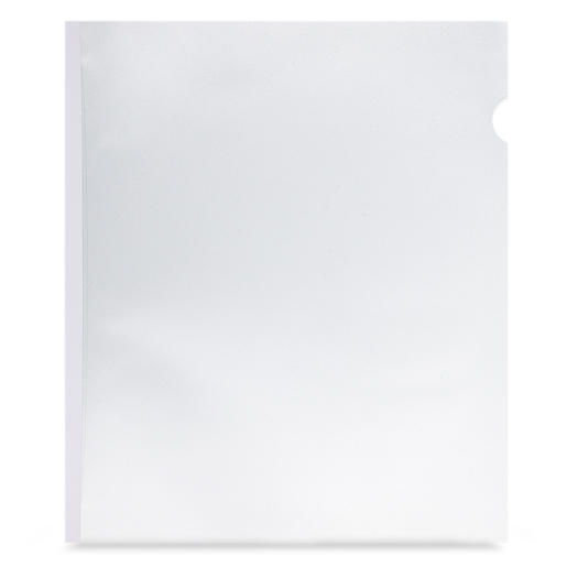 Folders Carta de Plástico con Costilla Office Depot / Transparente / 50 piezas