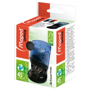 Despachador de Clips Magnético Maped Negro Despachador de Clips Magnético Maped Negro
