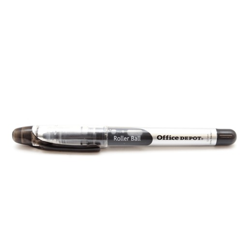 Plumas Roller Ball Office Depot / Punto mediano / Tinta negra / 6 piezas