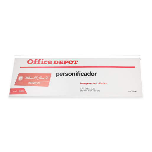 Personificador Office Depot Transparente Acrílico 1 pieza | Office Depot  Mexico