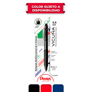 Pluma Retráctil Pentel Vicuña BXC45BP-M / Punto extrafino / Tinta negra roja azul verde / 1 pieza Pluma Retráctil Pentel Vicuña BXC45BP-M / Punto extrafino / Tinta negra roja azul verde / 1 pieza