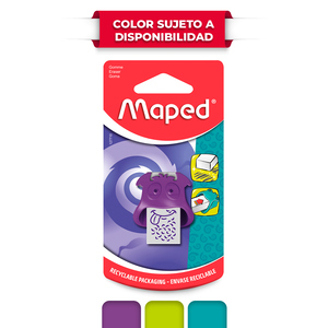 Goma de Borrar con Base Maped Little Monster Colores Surtidos Goma de Borrar con Base Maped Little Monster Colores Surtidos