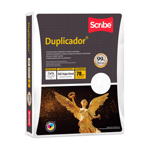 Papel Bond Carta Duplicador Scribe / Paquete 500 hojas blancas  Papel Bond Carta Duplicador Scribe / Paquete 500 hojas blancas