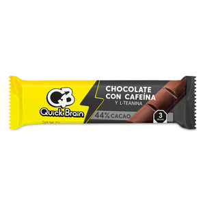 Barra de Chocolate con Cafeína y L-Teanina Quick Brain 20 gr Barra de Chocolate con Cafeína y L-Teanina Quick Brain 20 gr