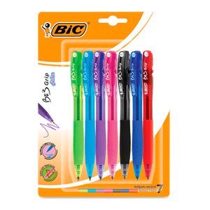 Plumas Retráctiles Bic Bu3 Surtidas 7 piezas Plumas Retráctiles Bic Bu3 Surtidas 7 piezas