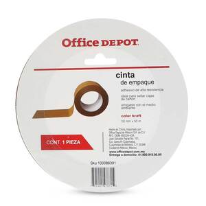 Cinta de Empaque Office Depot 5 cm x 50 m Kraft Cinta de Empaque Office Depot 5 cm x 50 m Kraft