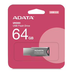 Memoria USB ADATA UV250 / 64gb / USB 2.0 / Metálico  Memoria USB ADATA UV250 / 64gb / USB 2.0 / Metálico