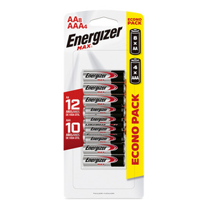 Pack de Pilas Alcalinas Energizer 12 piezas Pack de Pilas Alcalinas Energizer 12 piezas