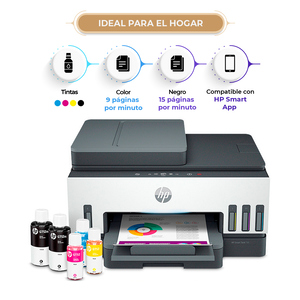 Impresora Multifuncional HP Smart Tank 790 Tinta Continua Color WiFi HP Smart App Dúplex ADF Alimentador Automático Impresora Multifuncional HP Smart Tank 790 Tinta Continua Color WiFi HP Smart App Dúplex ADF Alimentador Automático