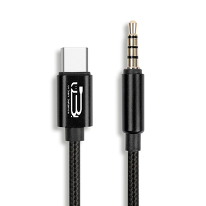 Cable Auxiliar a Tipo C a 3.5 mm Urban Balance Negro 1 m Cable Auxiliar a Tipo C a 3.5 mm Urban Balance Negro 1 m