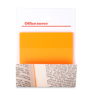 Notas Adhesivas Office Depot Pet 50 hojas Naranja