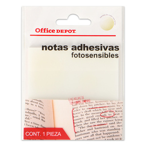 Notas Adhesivas Office Depot 50 hojas Azul/Café Semitransparente