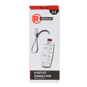 Supresor de Picos Multicontacto RadioShack 76.2 m 8 Contactos Supresor de Picos Multicontacto RadioShack 76.2 m 8 Contactos