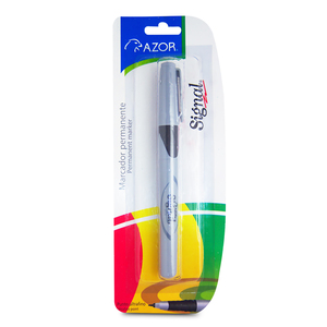 Marcador Permanente Azor Signal Ultra Fino Negro Marcador Permanente Azor Signal Ultra Fino Negro