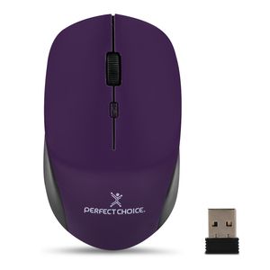 Mouse Inalámbrico Perfect Choice Root Pro Morado