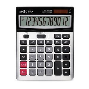 Calculadora de Escritorio Spectra 1200P 12 dígitos Negro Calculadora de Escritorio Spectra 1200P 12 dígitos Negro