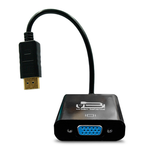 Adaptador Displayport a VGA UB Negro Adaptador Displayport a VGA UB Negro